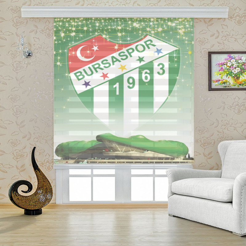Dijital Baskili Zebra Perde Timsah Arena